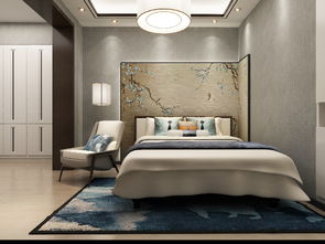 142平中式現(xiàn)代三居裝修效果案例 桃源里實景圖賞析